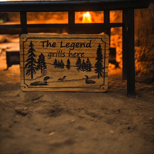 Loons and Trees Family Cabin Signs, Welcome or Lake Home Signs